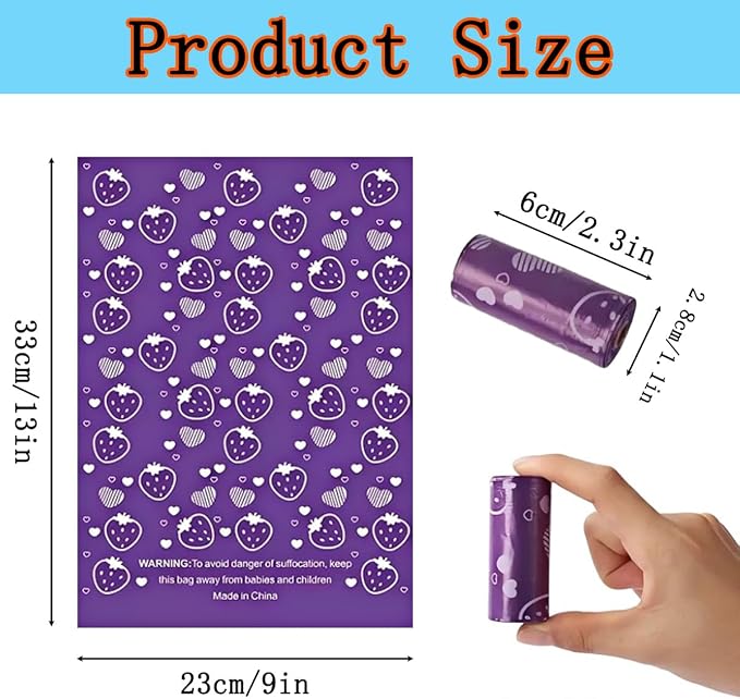150 Count Sanitary Napkin Disposal Bags - Scented & Leak-Proof Feminine Hygiene Bags for Tampons, Pads, Liners - Discreet, Portable, Odor-Reducing Travel Waste Bags for Women
