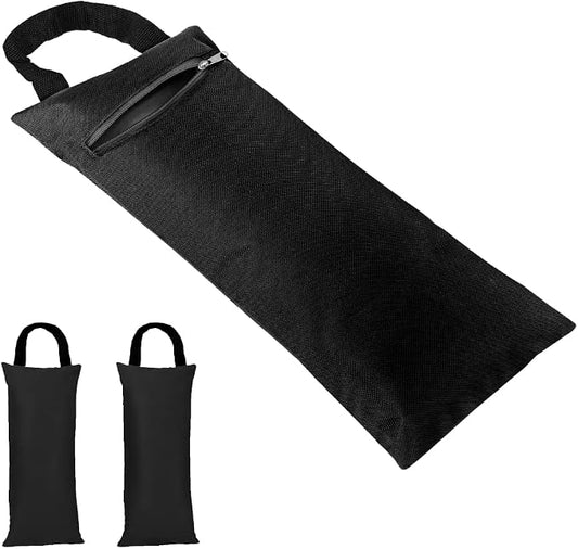 TOPTIE 2 Pack Yoga Sandbag Weighted Bag for Fitness Yoga Bolster, Unfilled Sandbag 16 x 7 Inch