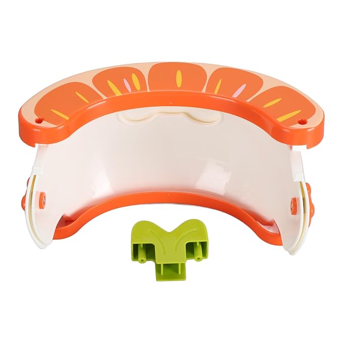 Yinhing Toddler Potty Training Toilet 2 in Foldable Portable Travel for Kids Green Compact Design Easy to Non Slip Base (Orange)