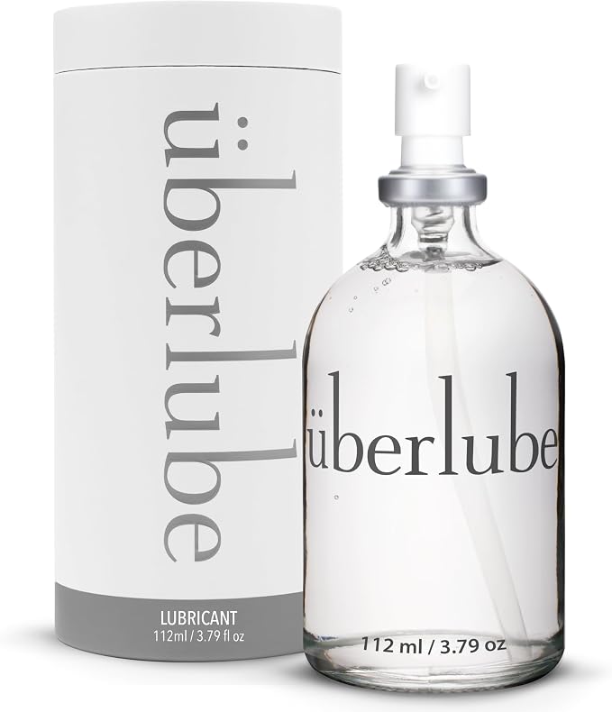 Uberlube Premium Silicone Lube (3.79 Fl Oz.) Unscented, Long Lasting Sex Lube, Waterproof, Ultra Smooth Performance, Personal Lubricant for Privacy & Toys, Vaginal & Anal Use, OBGYN Recommended