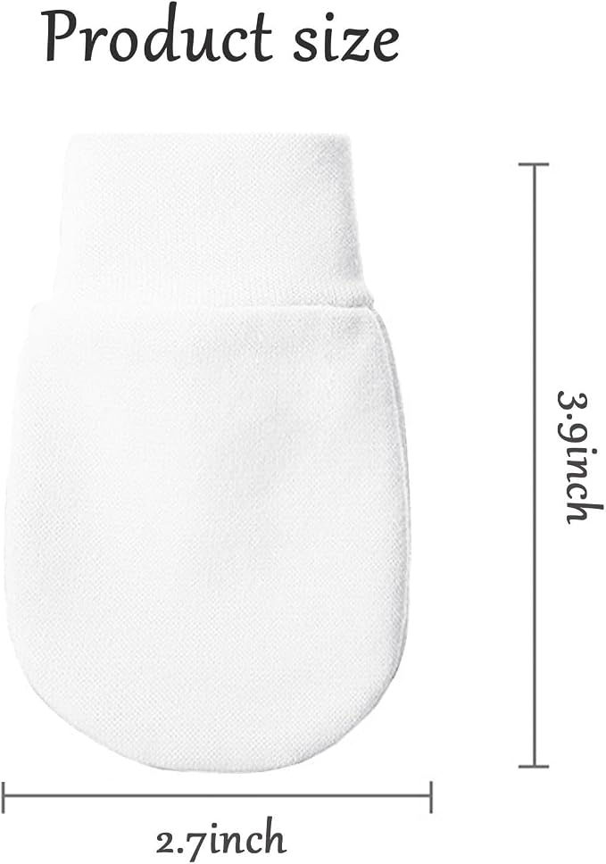 Baby Mittens No Scratch Mittens Infant Soft Gloves Mittens for 0-6 Months Boys Girls