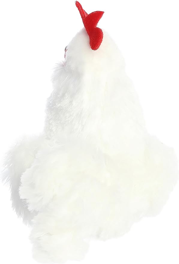 Aurora® Adorable Mini Flopsie™ Chicken Stuffed Animal - Mini Companions Ready for Playful Adventures - for Kids All Ages, Toddlers, Adults, and Families - White 5.5 Inches