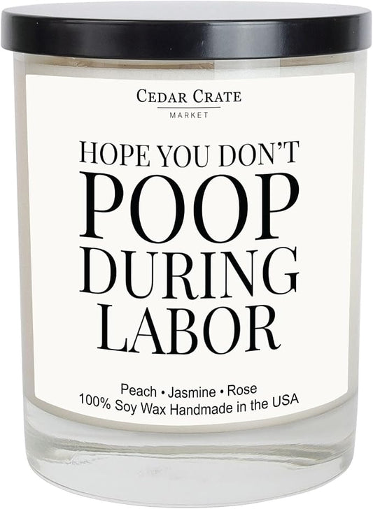 Cedar Crate Market - Pregnancy Must Haves, New Mom Gifts, Mothers Day, New Mom Candle for Women, Funny Baby Shower, Pregnancy Gifts for Expecting Mama, Gender Reveal, Scented Soy Wax Candle
