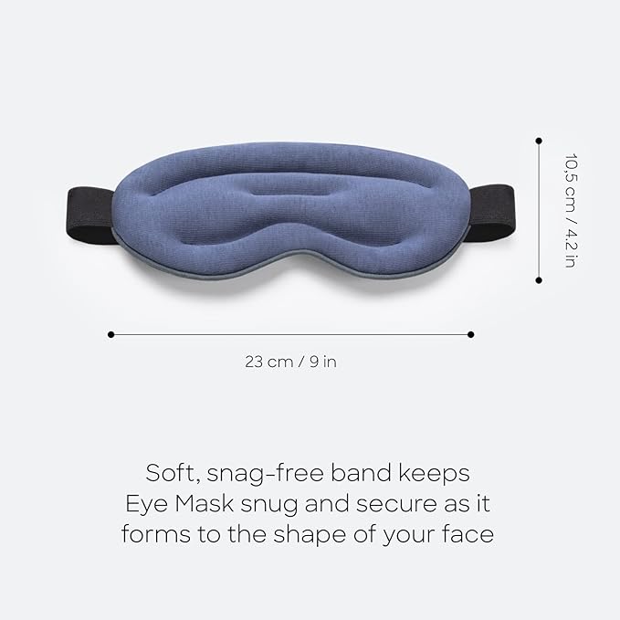 Ostrichpillow Hot & Cold Eye Mask - Clay Beads Hot Cold and Compression Therapy for Dark Circles, Eye Bags, Dry Eyes, Headaches, Migraines - Hook and Loop Closure 2 Protective Bags Included