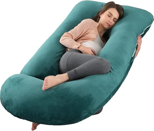 Victostar Pregnancy Pillow,57 inches U Shaped Maternity Pillow with Removable Cover Full Body Pillow Support for Back, HIPS, Legs, Belly
