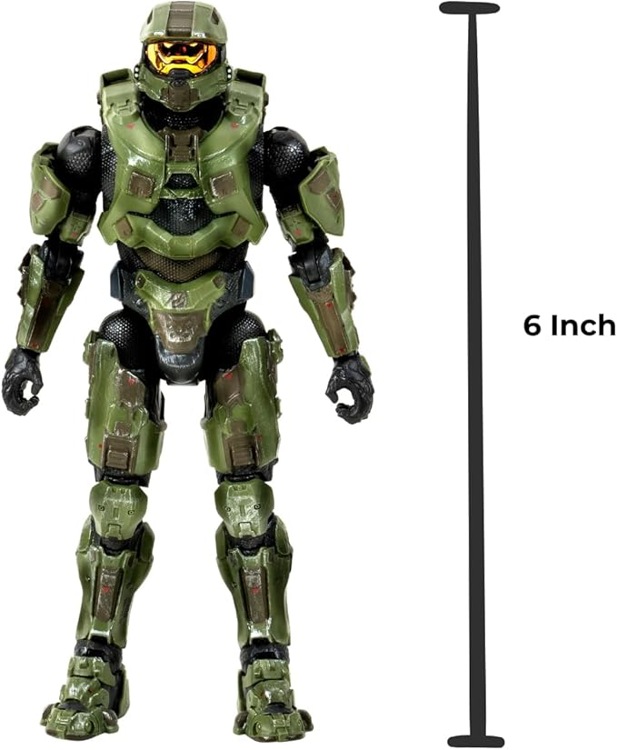 HALO Master Chief 5-6-Inch Articulated Figure with Weapon and Hand Accessories