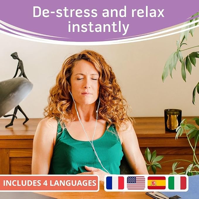 Morphée Zen | Guided Meditation Sound Device for Instant Relaxation | Enhance Well-Being, Reduce Stress and find Deep Relaxation | Portable Meditation Sound Machine | 72 Sessions in 4 Languages
