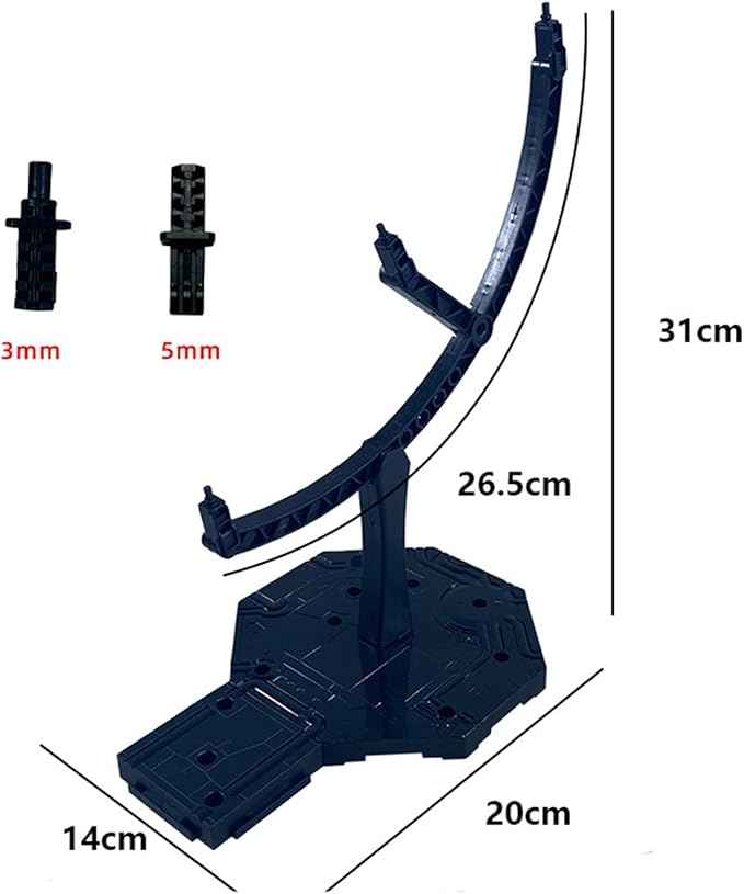 Action Figure Display Stand,Adjustable 3-Tier Support Arms, Suitable For Displaying Gundam Model Characters And Action Characters (HG)