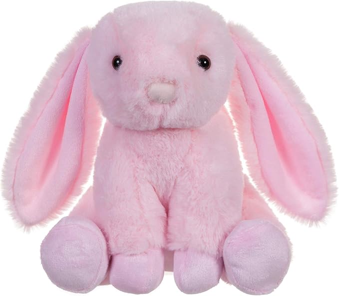 Apricot Lamb Toys Plush Pink Bunny Rabbit Stuffed Animal with Fluffy Soft Ears (Pink Bunny, 8 Inches)