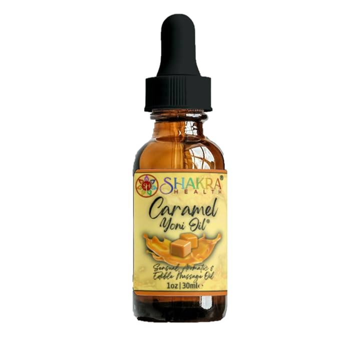 Yoni Oil Caramel 30ml Moisturising Body Massage Lotion. Non-Sticky, Hydrating & Soothing to Skin, Balanced pH, Fresh Smell & Tightening Effect *Organic Vegan*