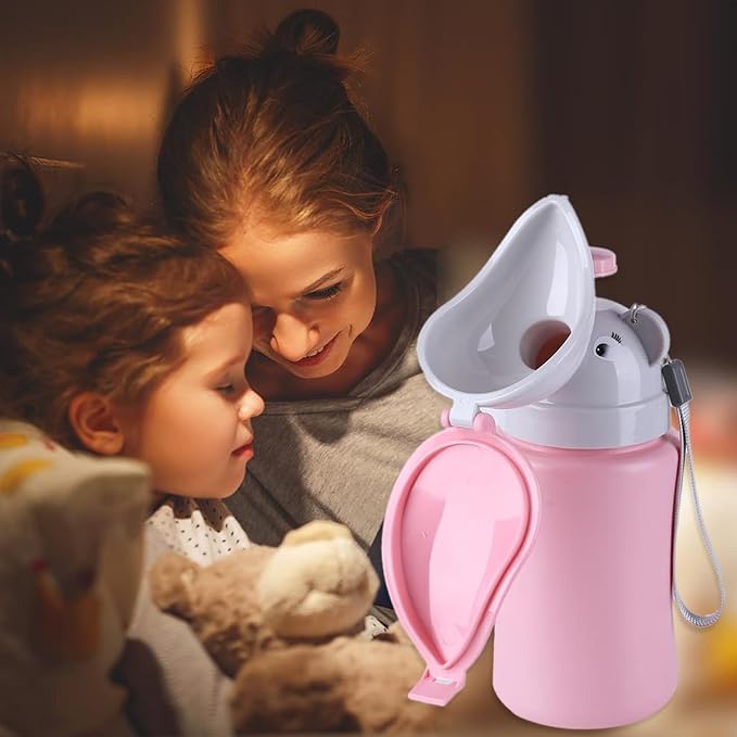 Travel Potty Portable Travel Toilet for Toddler Baby Nitty Pee Bottle Portable Kids Potty for Girls Car Camping