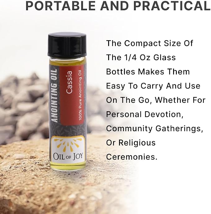 Anointing Oil for Prayers 6 Packs (Cassia) Represents Dedication and Devotion