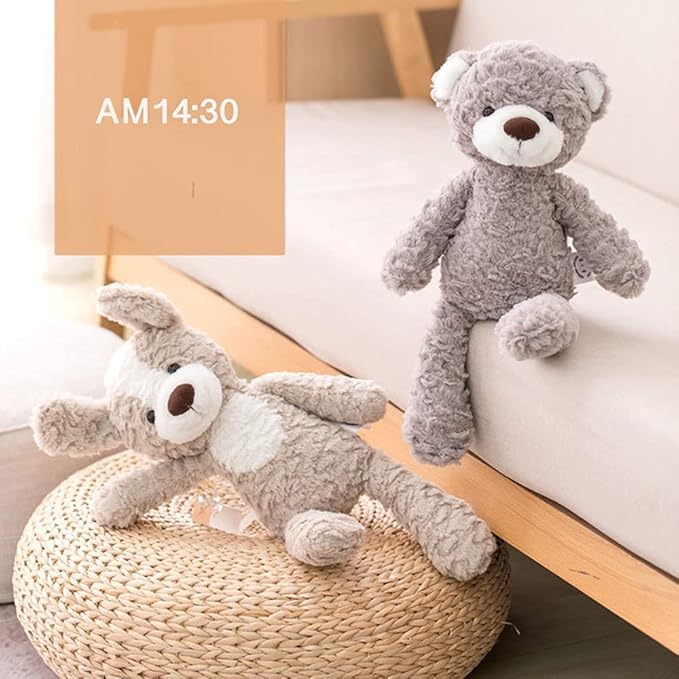 GUDVES Forest Animal Plush Stuffed Toy - 15 inch Soft Plush Rabbit Bear Dog Unicorn Elephant Realistic Interactive Plush Toy - for Animal Themed Parties (Elephant)