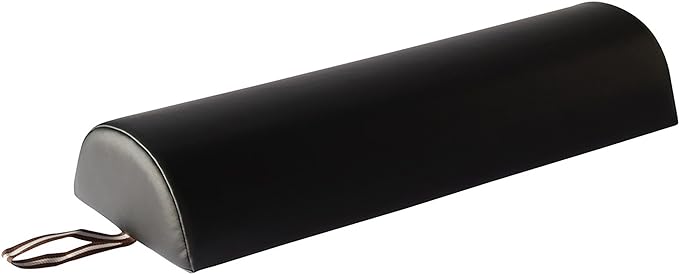 Master Massage 6 Inch Semi Round Bolster Table Cushion Pillow Black
