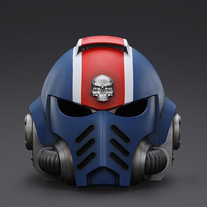 JOYTOY Warhammer 40K Action Figure 1/18 Ultramarines Lieutenant Titus' MKX Helmet Collection Models Birthday Gifts