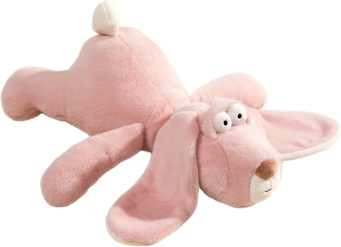 Pink Bunny Stuffed Animals, 17 inch Soft & Cute Rabbit Plush Toy with Lop Eared, Funny Bunny Plush, Ideal Easter Gift for Kids Girls Boys Friends Birthday Christmas