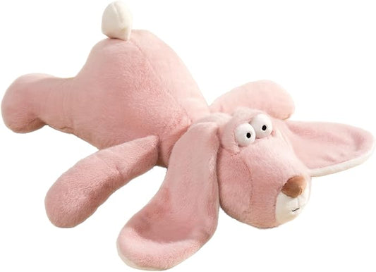 Pink Bunny Stuffed Animals, 17 inch Soft & Cute Rabbit Plush Toy with Lop Eared, Funny Bunny Plush, Ideal Easter Gift for Kids Girls Boys Friends Birthday Christmas