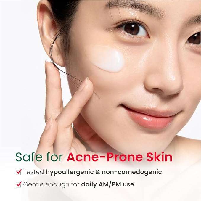 Dr. G R.E.D. Blemish Clear Soothing Cream - Calming Korean Moisturizer for Redness - Soothes Acne & Irritation - With Centella Asiatica - Long-Lasting Hydration - 2.36 fl oz