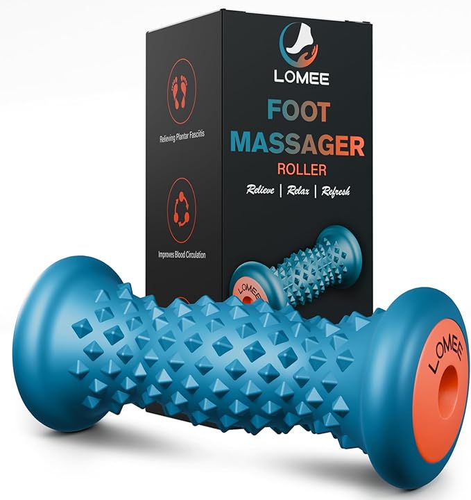 Foot Roller Massager for Plantar Fasciitis, Foot Arch and Heel Pain Relief | Deep Tissue Muscle Massage, Feet Ergonomic & Rounded Top Design