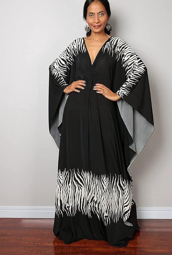 Venasha Womens Caftan Floral Print Kaftan Dress Short Sleeve Swimsuit Cover up Loungewear for Summer