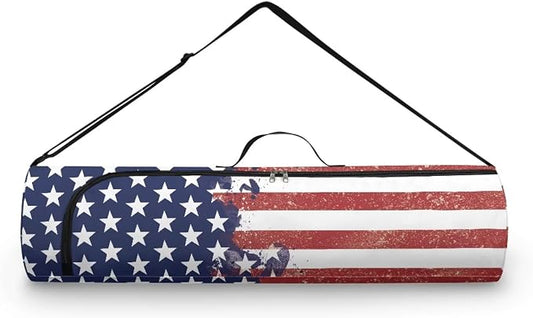 Yoga Mat Bag with Adjustable Shoulder Strap and Handle Zipper, 30in Wide x 6.3in Diameter for Yoga Mat Storage