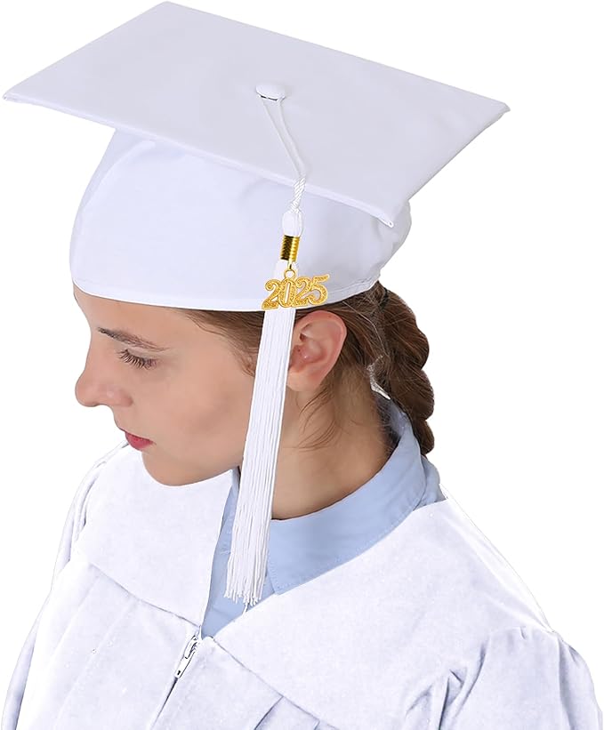 GraduationMall Matte Graduation Gown Cap Tassel Set 2025 for High School and Bachelor
