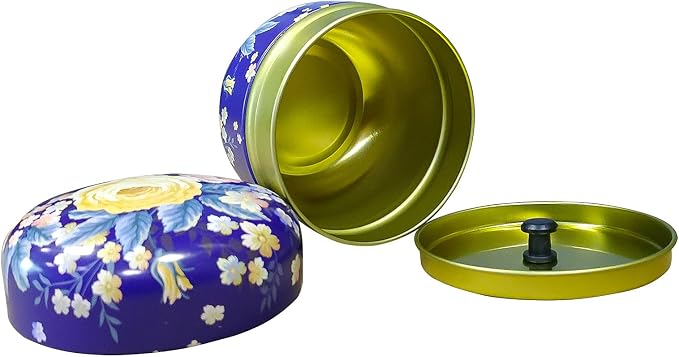 Topwon Powder Case with Powder Puff for Body Powder Container Dusting Powder Case for Baby&Mom (Flower)