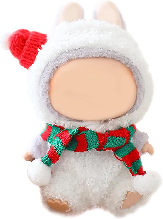 Clothes for Doll, 15/17cm Doll Clothes Set Suitable for Dolls Accessories - Hat + 2 Scarf + Snowman Clothes (NO Doll),Snowman
