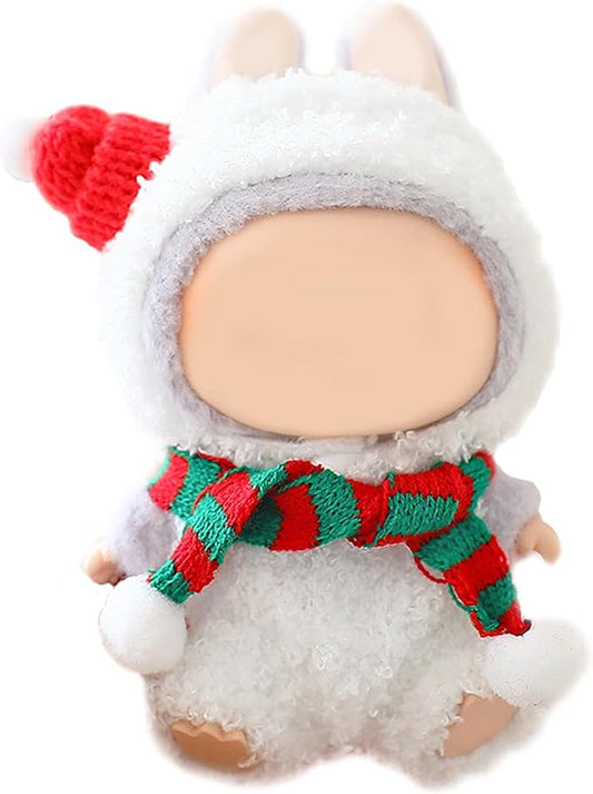 Clothes for Doll, 15/17cm Doll Clothes Set Suitable for Dolls Accessories - Hat + 2 Scarf + Snowman Clothes (NO Doll),Snowman
