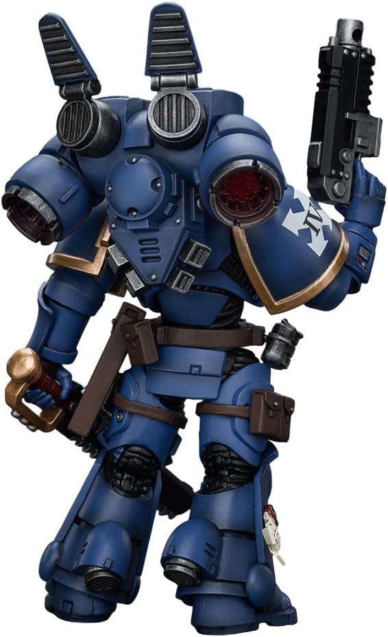 JOYTOY Warhammer 40,000 1/18 Action Figures Ultramarines Jump Pack Intercessors Intercessor 1 Collection Models Christmas Birthday Gifts