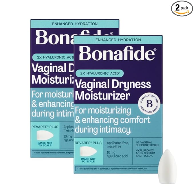 Bonafide Extra Strength Vaginal Moisturizer Revaree Plus – 10 mg Hyaluronic Acid – Hormone-Free – For Vaginal Dryness Associated with Pain & Sensitive Tissue – 2-Month Supply