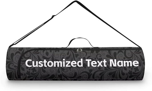 Yoga Mat Bag with Adjustable Shoulder Strap and Handle Zipper, 30in Wide x 6.3in Diameter for Yoga Mat Storage