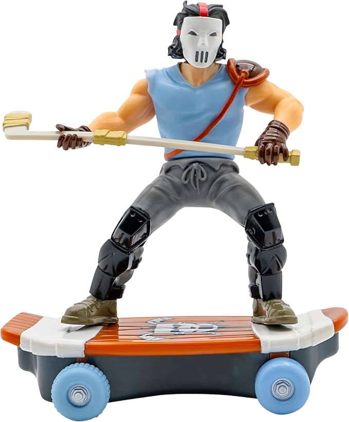 Teenage Mutant Ninja Turtles Toy, Casey Jones Sewer Shredder Pullback Skateboard, Classic Edition for Kids, 5-Inch TMNT Collectible, Ages 3+