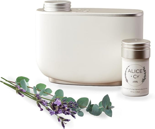 Alice + Co. Room Diffuser Set | Lavender & Eucalyptus Scent for Home | Hotel Aroma Scent | Fairfield by Marriott | Relaxing Aromatherapy for Home & Office
