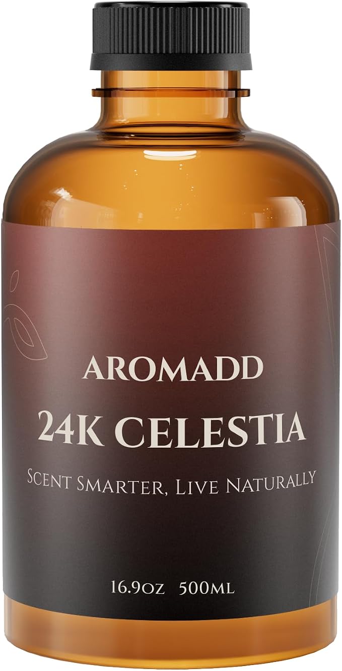 AROMADD AROMADD 24K Celestia Hotel Diffuser Oil Inspired by Luxury Hotel Collection Scent, Premium Fragrance Oil for Waterless, Cold Air & HVAC Diffusers, Long-Lasting Home Scent, 16.9 fl oz (500 mL)