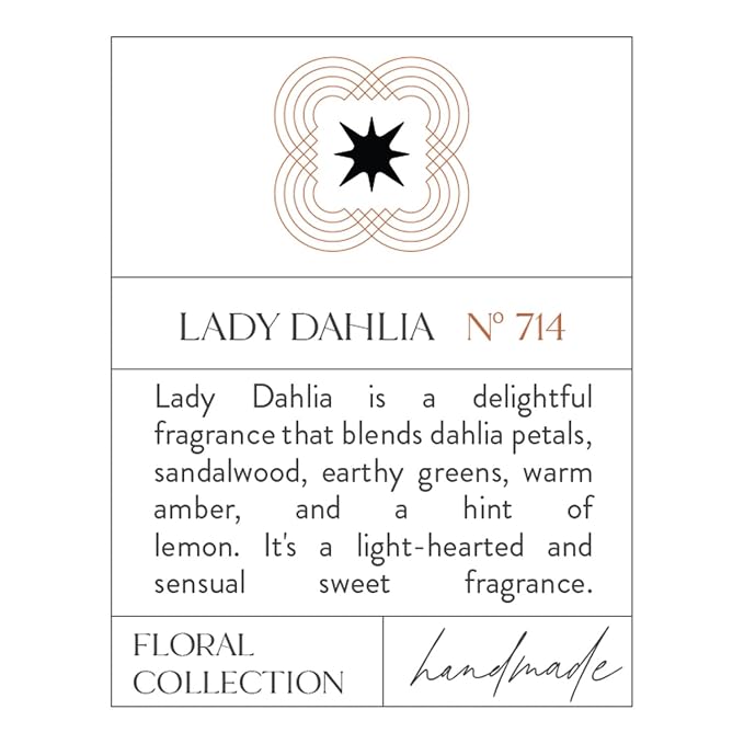 Body Oil, Organic Avocado and Sunflower Oil, Body Oil for Sensitive Skin, Hydrating and Moisturizing Botanical Blend Oil, Body Massage Oil for Radiant and Healthy Glow (1.6 Fl Oz, Lady Dahlia)