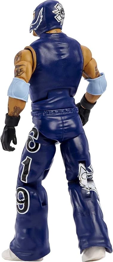 Mattel WWE Rey Mysterio SummerSlam Elite Collection Action Figure Dominik Mysterio Build-A-Figure Parts, Collectible Gift for Ages 8 Years Old & Up