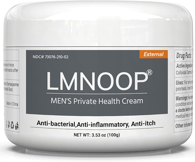 Men's Intimate Health Cream: 100% Natural Herbal Balanitis Treatment for Men – Anti-Inflammatory, Yeast & Jock Itch Relief, Sensitive Skin Safe 3.53oz