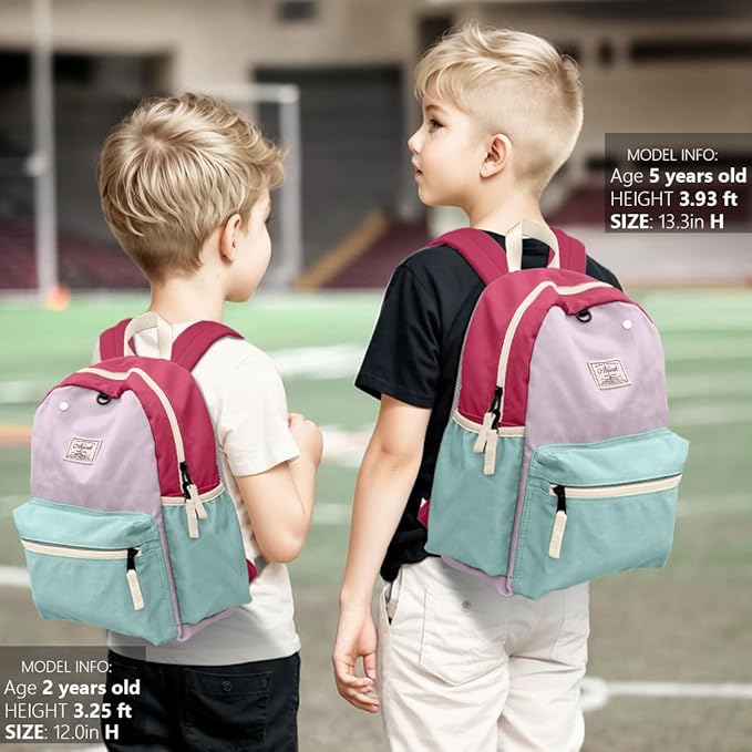 Toddler Backpack for Boys 2-5: Preschool Kindergarten 13" Daycare Backpacks Fit A4 Folder