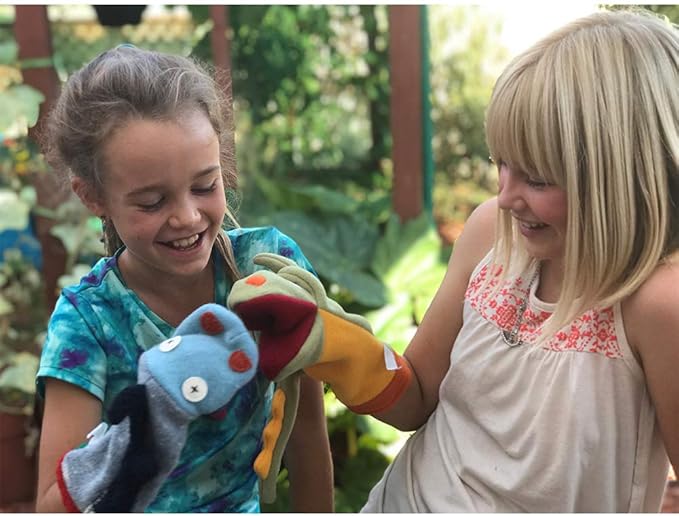 Cate & Levi - Fleece Hand Puppet - Handmade in Canada - Great for Storytelling (Unicorn)