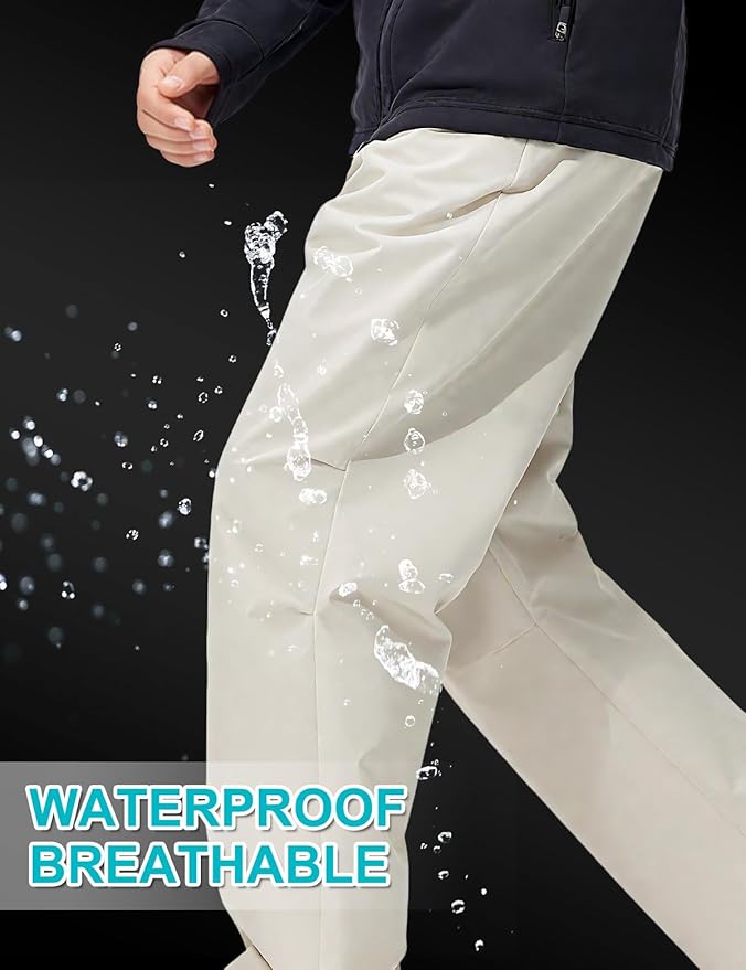 Kids Cargo Pants Waterproof Boys Hiking Outdoor Camping Pants Quick Dry UPF 50+ Toddler Youth Uniform Pants