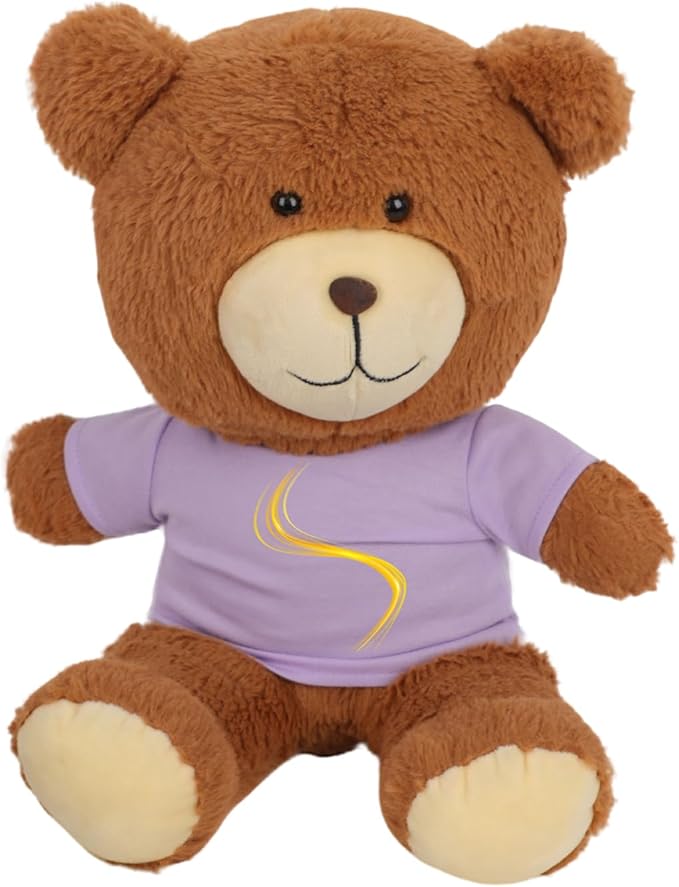 8 - Pack Light Blue Blank T - Shirts for 17-18 Inch Bears | Thick DIY Stuffed Animal Canvas Clothes (Purple)