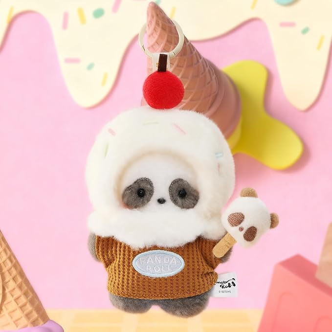 52TOYS Panda Roll Happy Weekend Series Blind Box Stuffed Animal Plush Toy with Soft and Adorable Design, 1PC Perfect for Cuddling, Display, and Unique Posing, Ideal Gift for Panda Enthusiasts