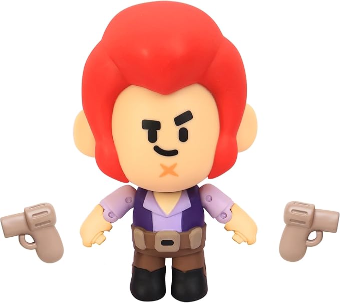 P.M.I. Brawl Stars Action Figure – Leon/Crow/Spike/Colt | 4.5" Collectible Toy | Officially Licensed Merchandise | Gift for Gamers & Fans | Articulated Toy Figure (Assortment D)