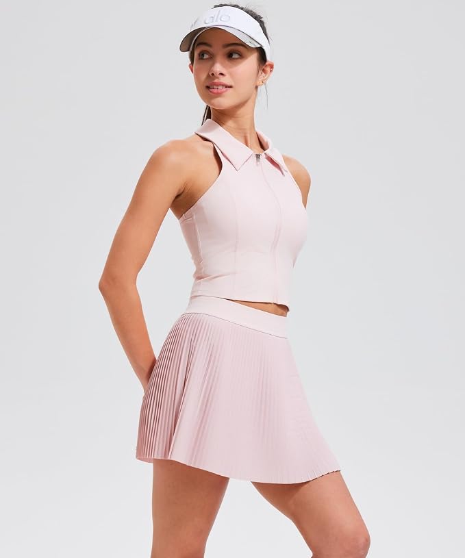 AFZ Pleated Tennis Outfits Woman Polo Athletic Dresses Golf Clothes Athleisure Sets with Shorts