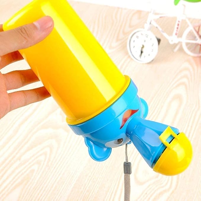 [500ML] Portable Baby Child Kids Travel Potty with Clean Brush,Hygienic Leak Proof Urinal Emergency Toilet for Camping,Car Travel,Outside,Park.Kid Toddler Pee Training Cup,Pee Bottle for Kids,Boy
