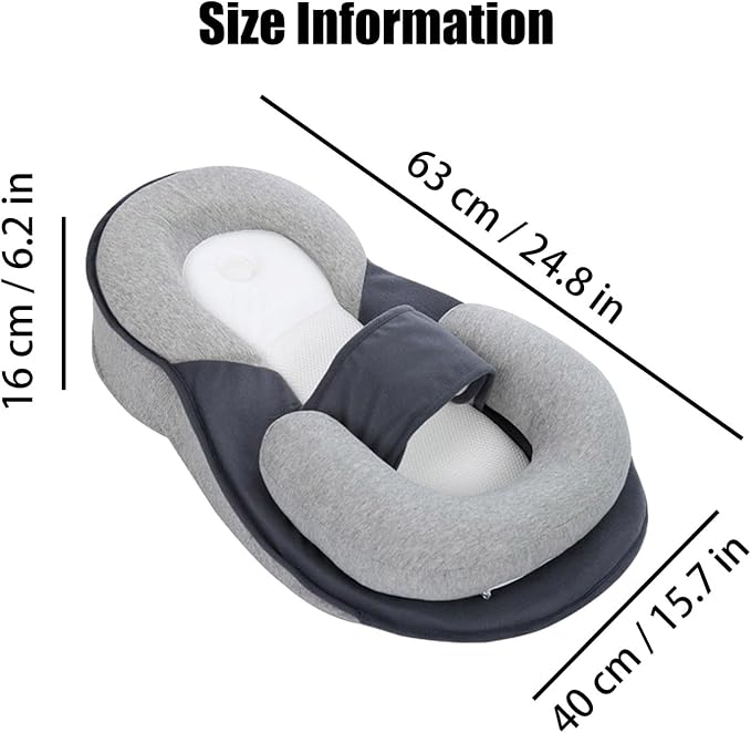 Baby Wedge Pillow for Newborn, Adjustable Wedge Baby Breastfeeding Lounger Perfect for Reducing Spit-Up