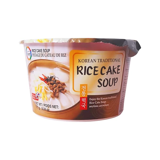 Surasang Tteokguk, Korean Rice Cake Soup, Simple and Nourishing New Year's Soup 6.3 Ounce, Pack of 6 | Simple and Nourishing New Year's Soup 6.3 Ounce, Pack of 6