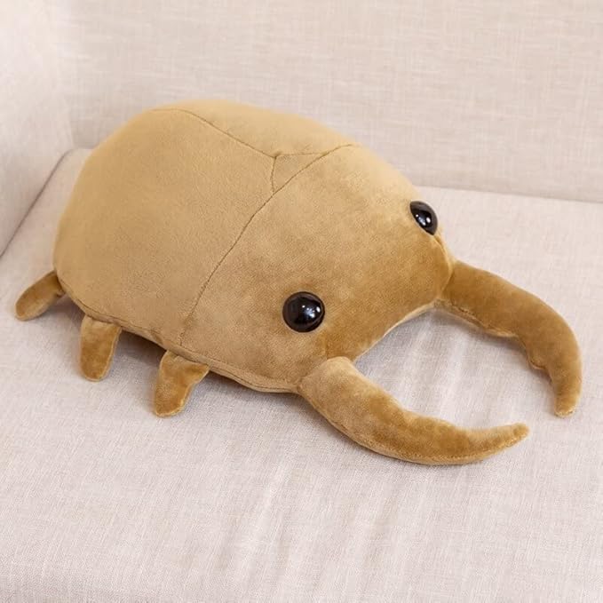 Beetle Plush Toy Plush Pillow Doll Insect Beetle Plush Toy Pillow Stuffed Toy Plush Pillow Children Children Girls Boys Baby (50CM, Brown)…