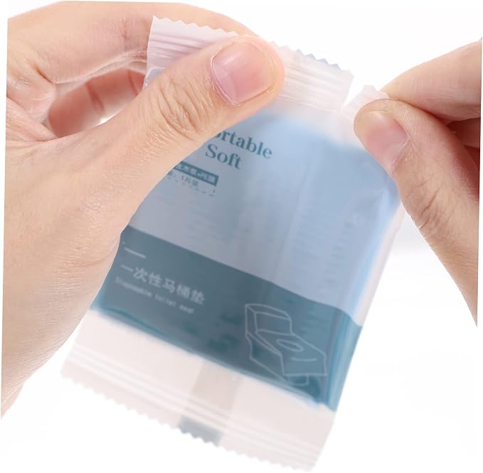 MAGICLULU 10Pcs Disposable Toilet Seat Covers for Public Restrooms Airplane Travel Easy to Use Potty Training Safe for Adults